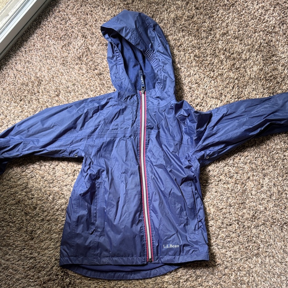 L.L. Bean Kids Navy Raincoat